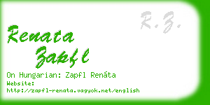 renata zapfl business card